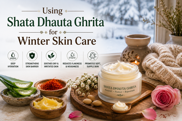 Using Shata Dhauta Ghrita for Winter Skin Care